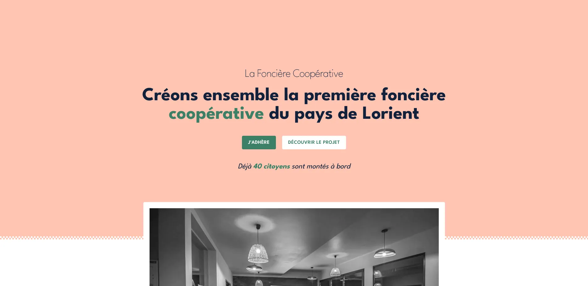 Capture d'écran de La Foncière Coopérative